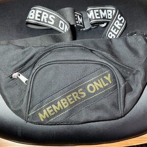 Members Only Mesh Printed Black Fanny Pack